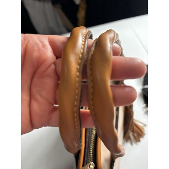 Patricia Nash Bag Paris Satchel Parisian Floral Spot Print Cream w Tassel Strap - Picture 4 of 14